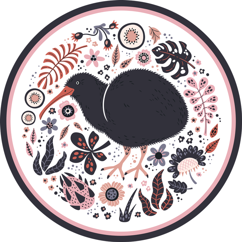 kiwi New Zealand bird wall sticker - TenStickers