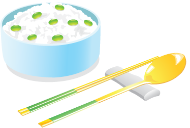 Rice Oriental Food Sticker - TenStickers