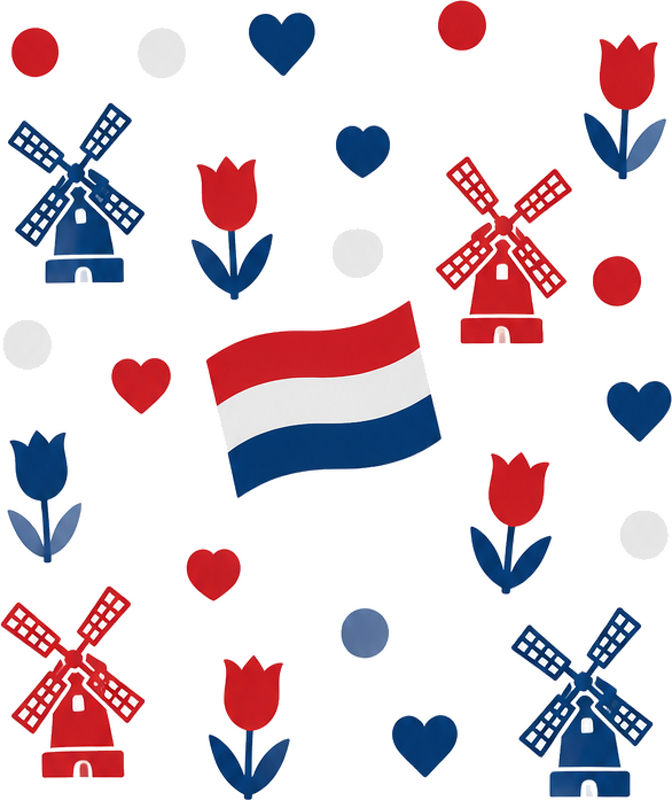 Raamsticker nederland set - TenStickers
