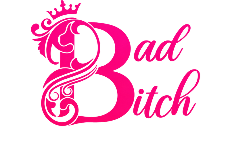 Bad girl tekst klistremerke til motorsykkel - Tenstickers