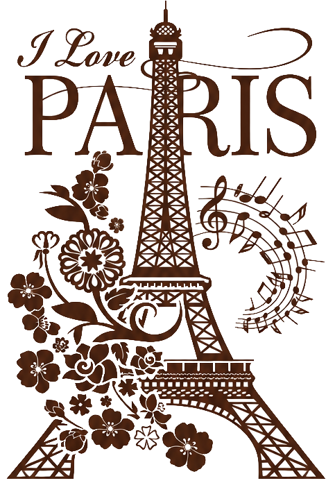Adesivo murale ti amo parigi - TenStickers