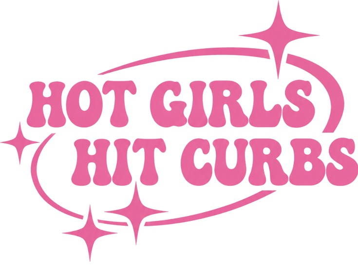 Car sticker hot girls bump curbs - TenStickers