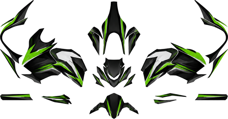 Grafiche adesive motard kawasaki z900 2017-2019 - TenStickers