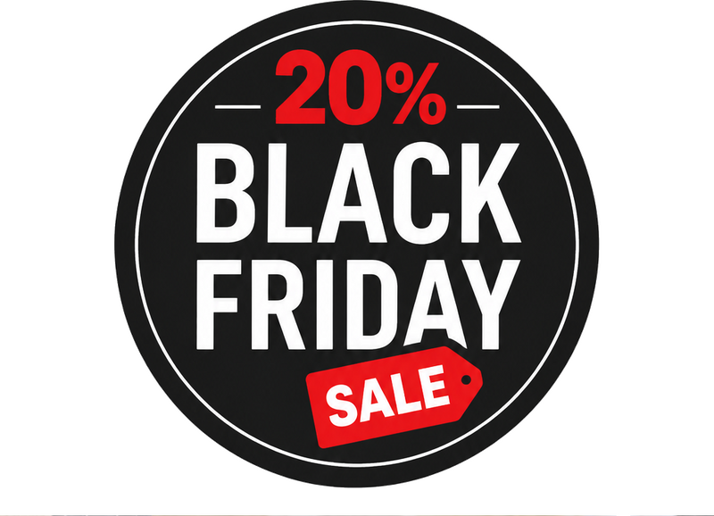 Wandtattoo black friday runder personalisierter rabatt - TenStickers