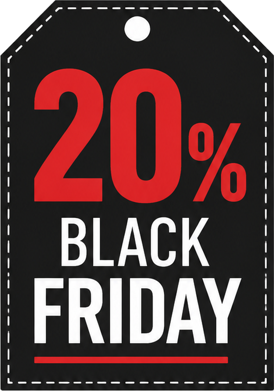 Vinilo black friday etiqueta de descuento personalizada - TenVinilo