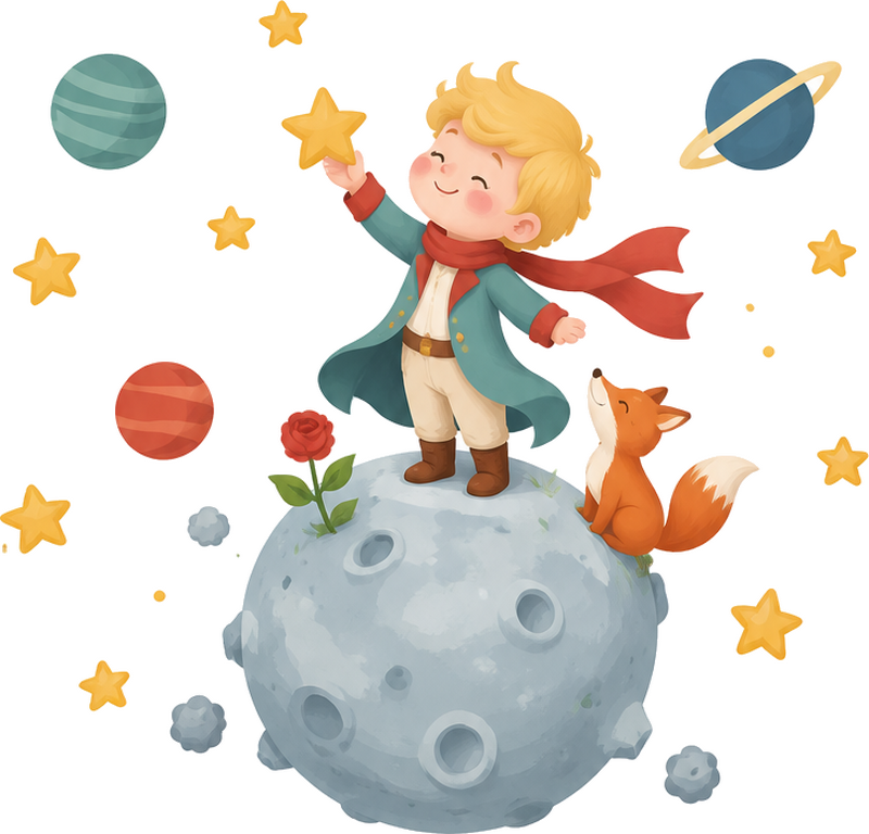 Sticker personnage petit prince - TenStickers