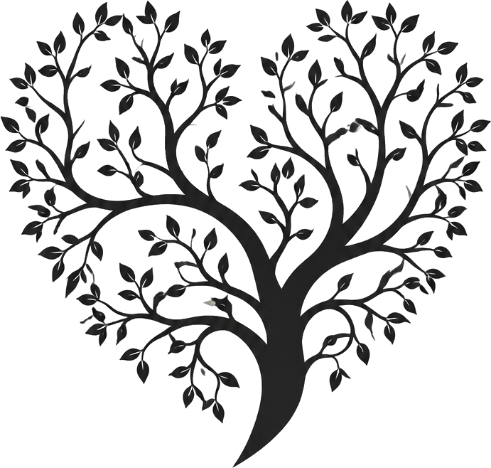Sticker bloemenpatroon bomen - TenStickers