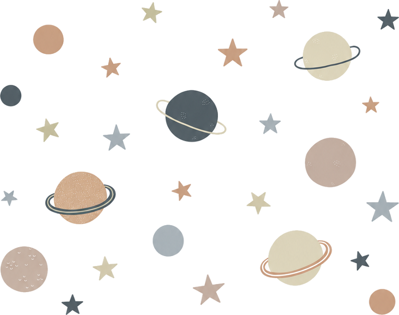 Adesivo murale bambini foglio adesivi pianeti - TenStickers