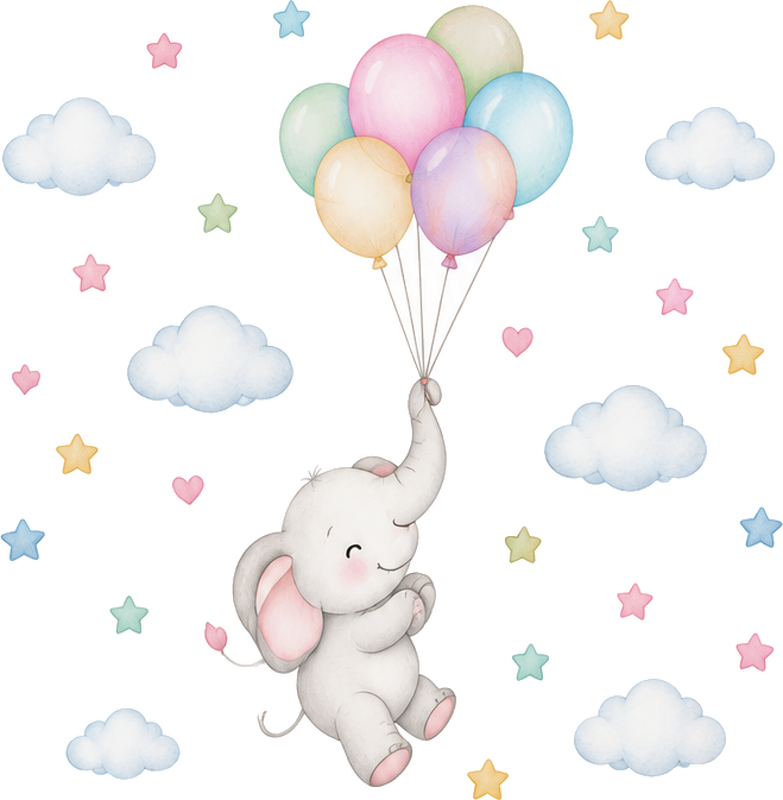 Autocolante para bebé colorido - TenStickers