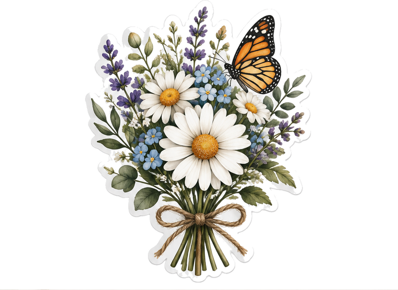Sticker fleur nature décorative pour votre intérieur - TenStickers