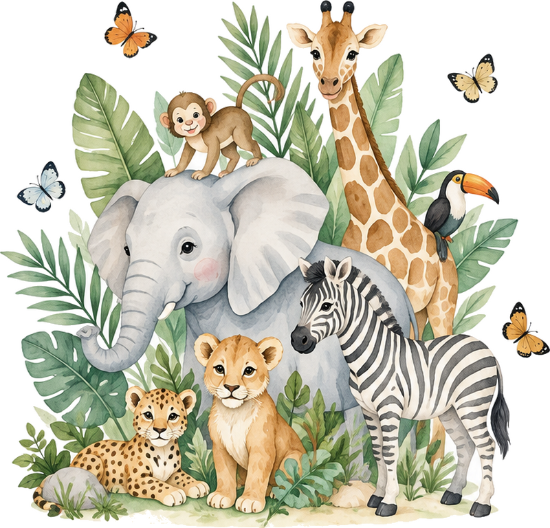 Autocolante animal selvagem natureza - TenStickers