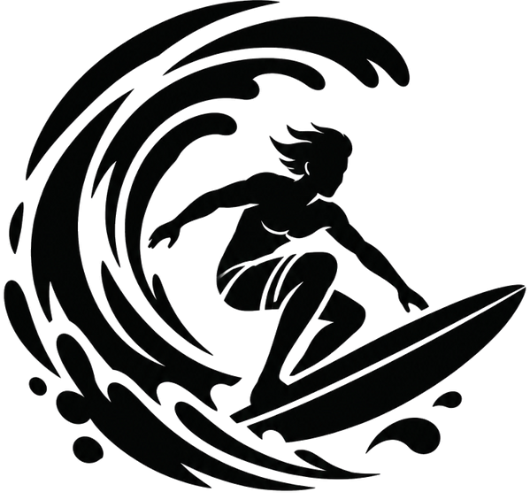 Pegatinas coche surf marinas - TenVinilo
