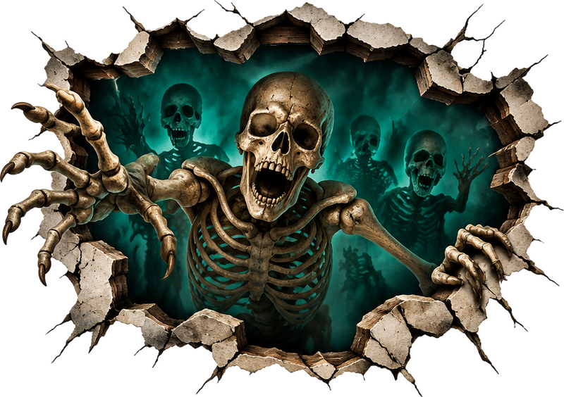Sticker halloween horreur - TenStickers