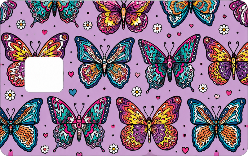 Credit card sticker butterfly - TenStickers
