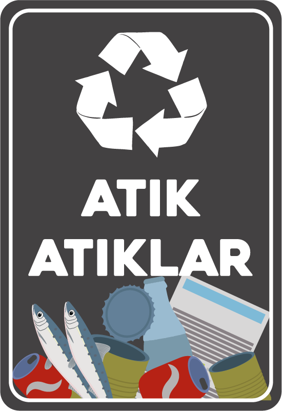 Geri dönüşümlü vinil etiket işareti - TenStickers