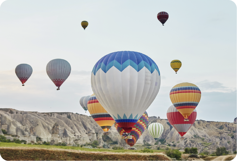 Sıcak hava balonları laptop sticker - TenStickers