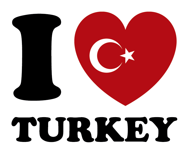 Türkiye laptop etiket seviyorum - TenStickers