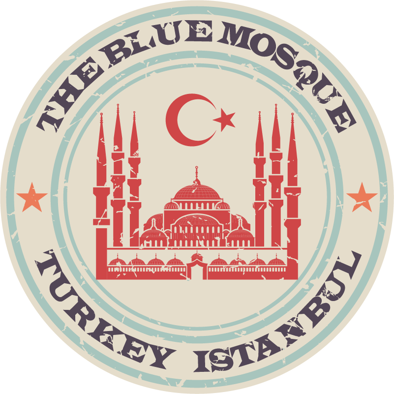 Sultanahmet camii laptop etiket - TenStickers