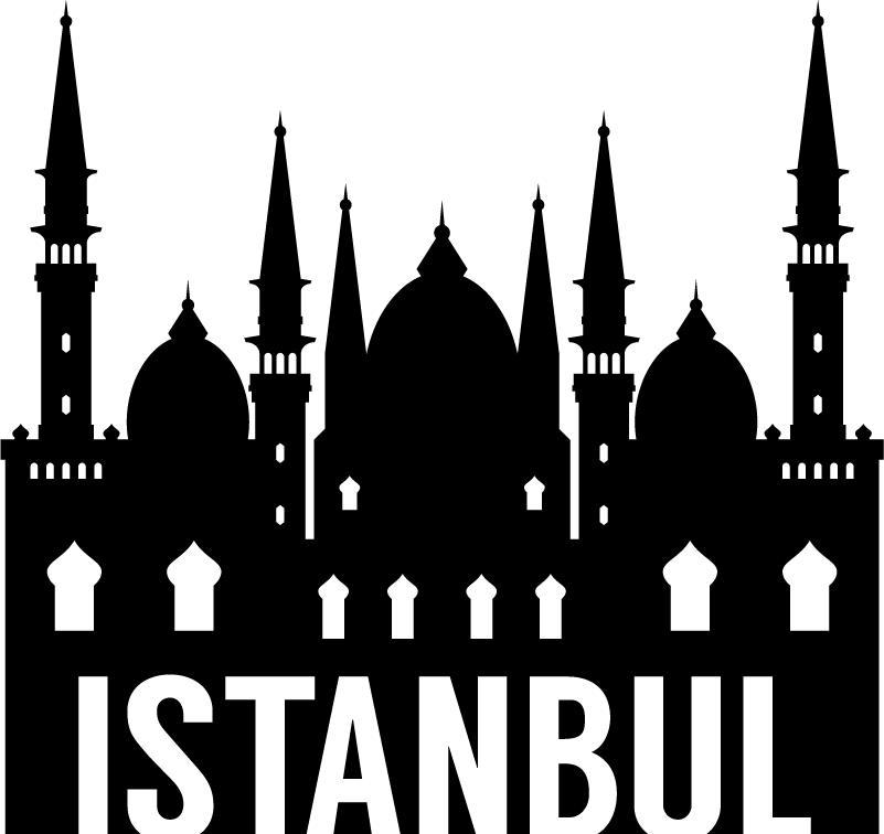 Istanbul manzarası manzarası siluet - TenStickers