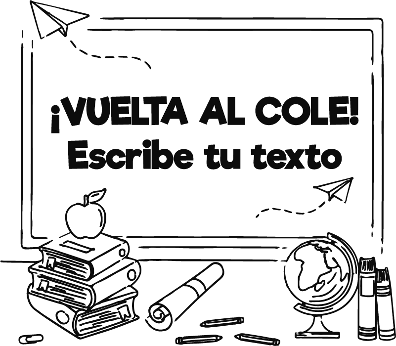 Vinilo para escaparate la vuelta al cole  - TenVinilo