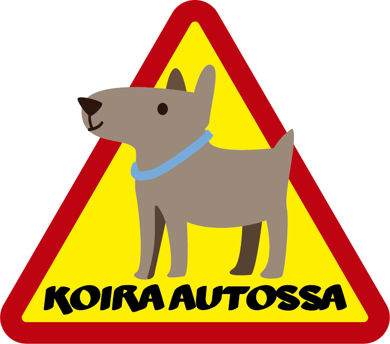 Koira aluksella fi auton tarra - Tenstickers