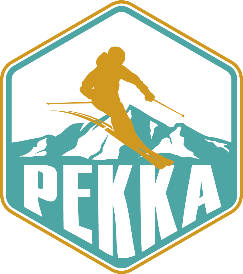 Nopea hiihtäjä extreme sports -tarra - Tenstickers