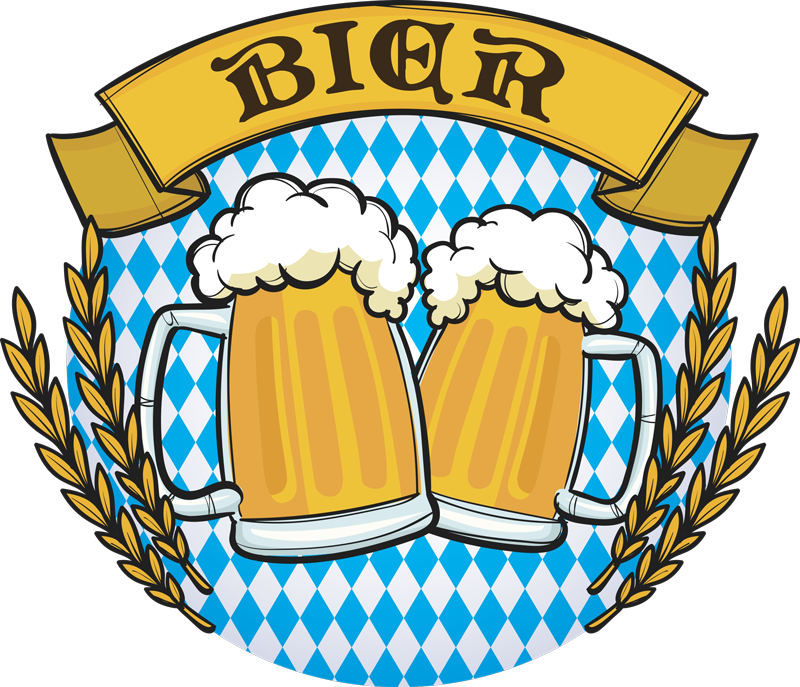 Wandtattoo Küche mit Getränke Bier - TenStickers