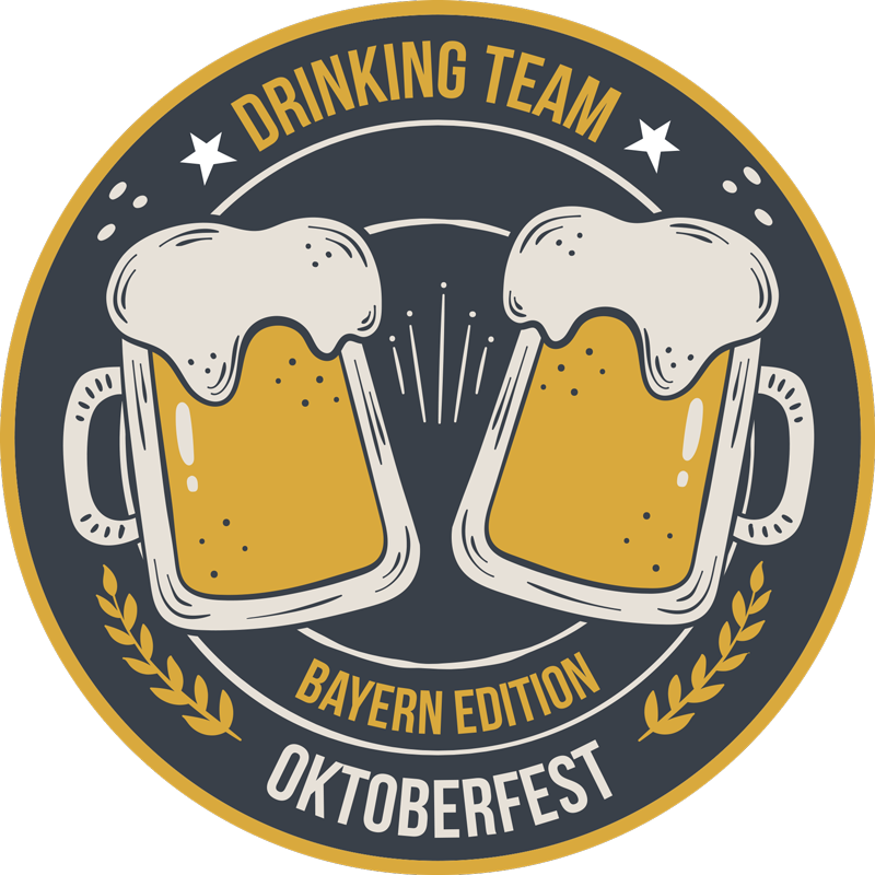 Aufkleber Getränkesticker Oktoberfest - TenStickers