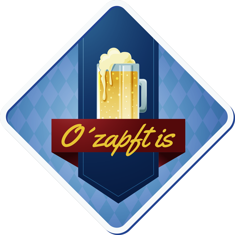 Text Aufkleber Oktoberfest Bier Aufkleber - TenStickers