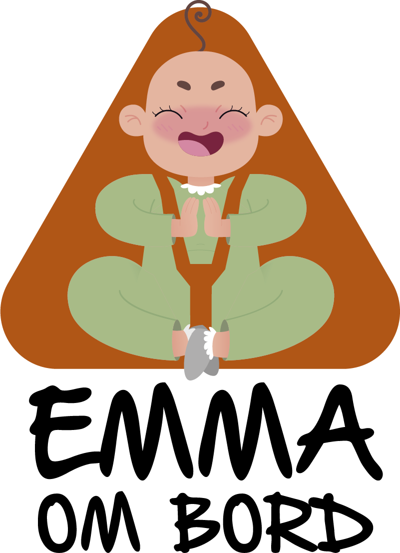 Navn personlig baby ombord klistremerke - Tenstickers