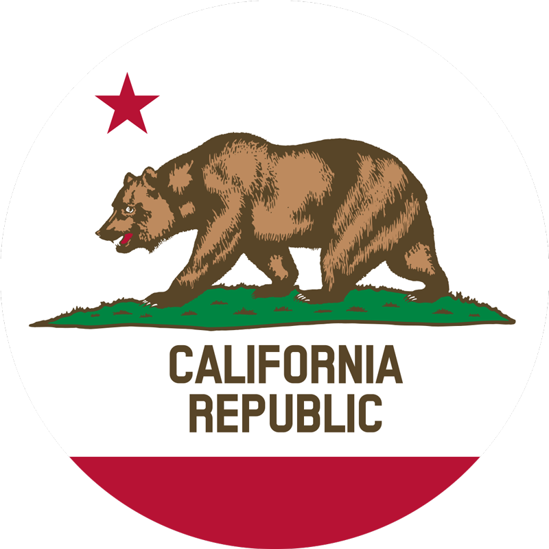 California Flag Car Decal - TenStickers