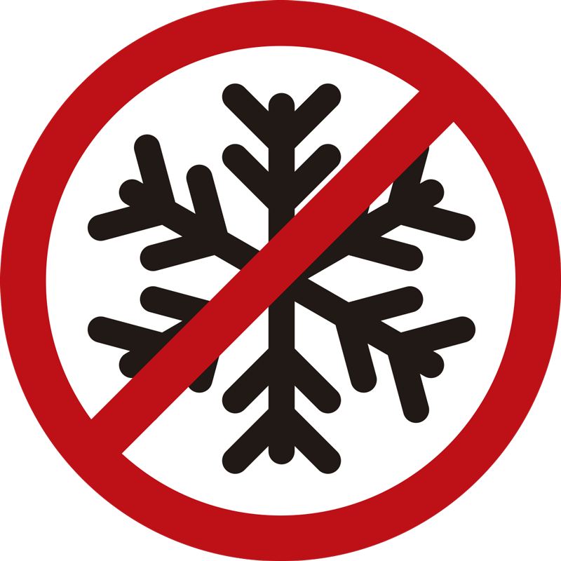 No Snowflakes Car Decal - TenStickers