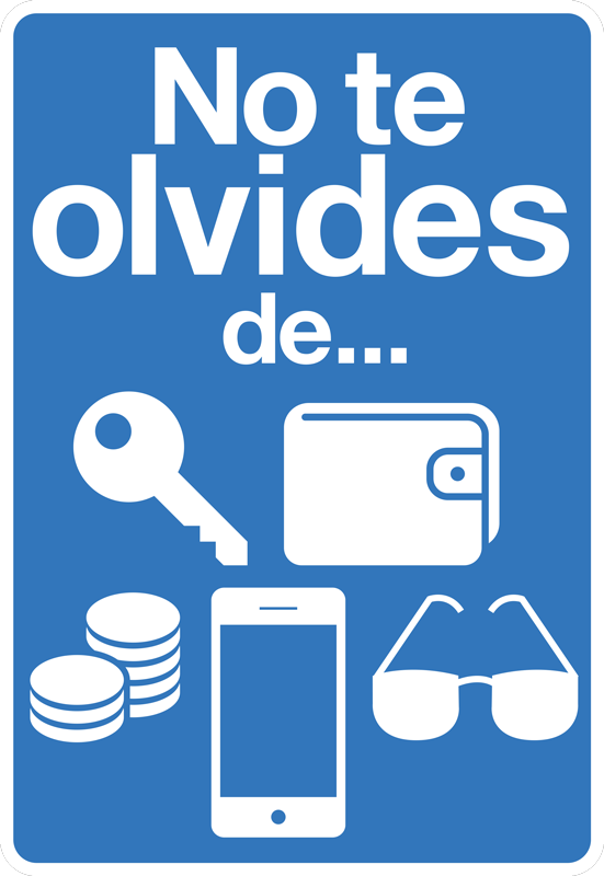 Vinilo frase recordatorio elementos - TenVinilo