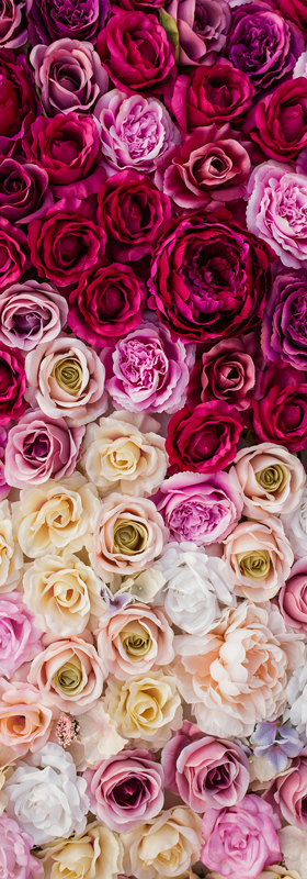 Flower fridge vinyl sticker - TenStickers