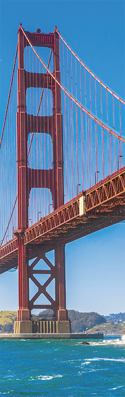 Vinilo para neveras Golden Gate - TenVinilo