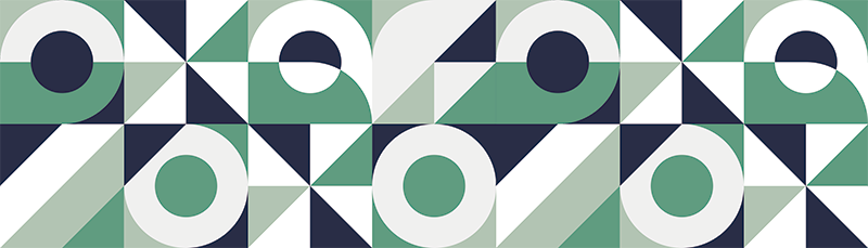 머리판 벽 스티커 기하학적 배열 생성 - TenStickers