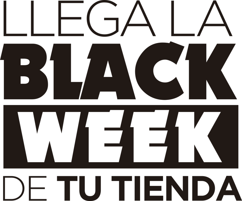Vinilo frase llega black week para escaparte - TenVinilo