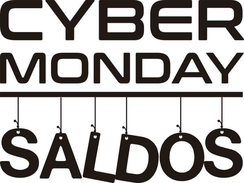 Autocolante para montras Saldos Cyber Monday - TenStickers