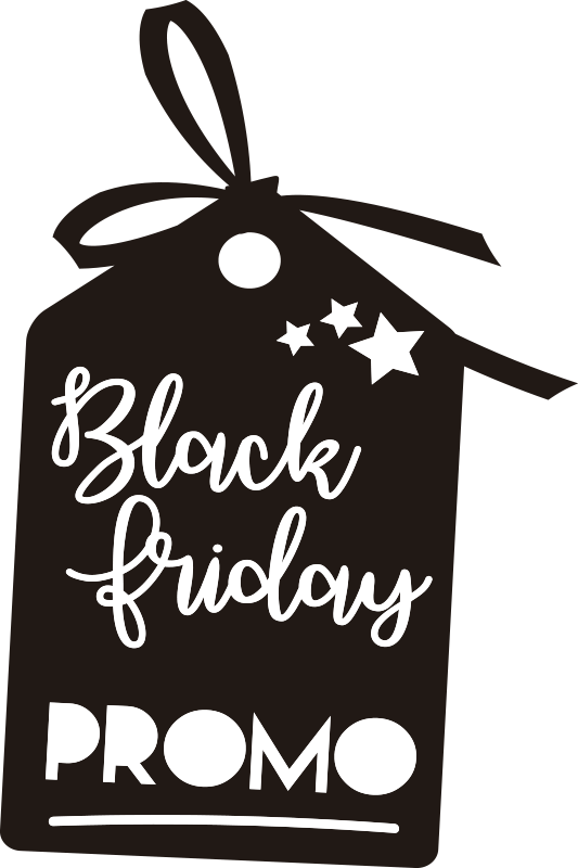 Sticker Black Friday promo - TenStickers