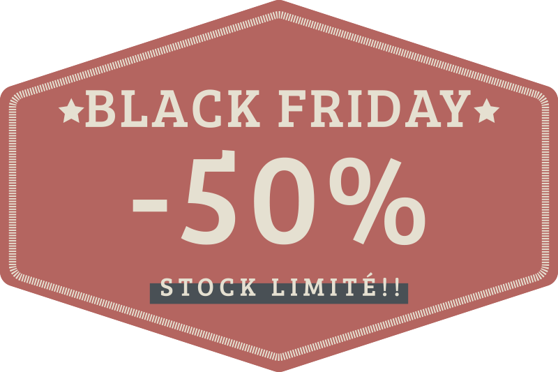 Sticker Black Friday stock limité - TenStickers