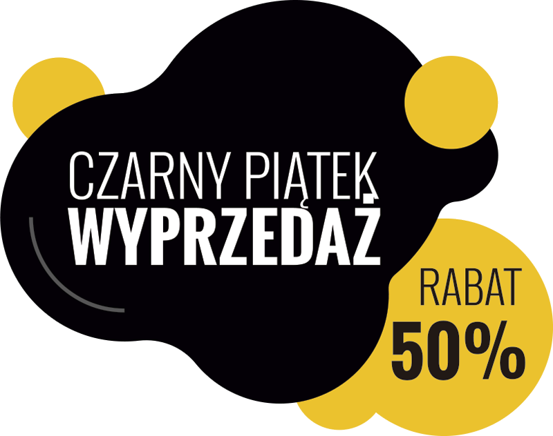 Naklejka na witrynę czarny piątek rabat 50% - TenStickers