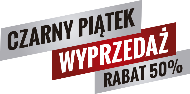 Naklejka na witrynę Czarny Piątek rabat 50% - TenStickers