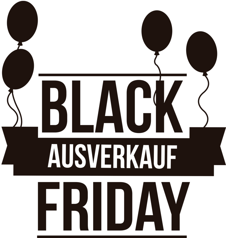 Aufkleber Black Friday Ausverkauf - TenStickers