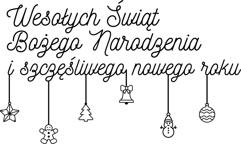 Naklejka życzenia świąteczne Nowy Rok - TenStickers