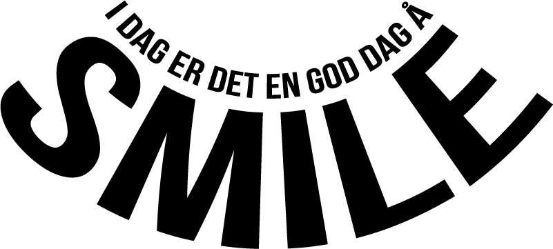 God dag til å smile tekst klistremerke - Tenstickers