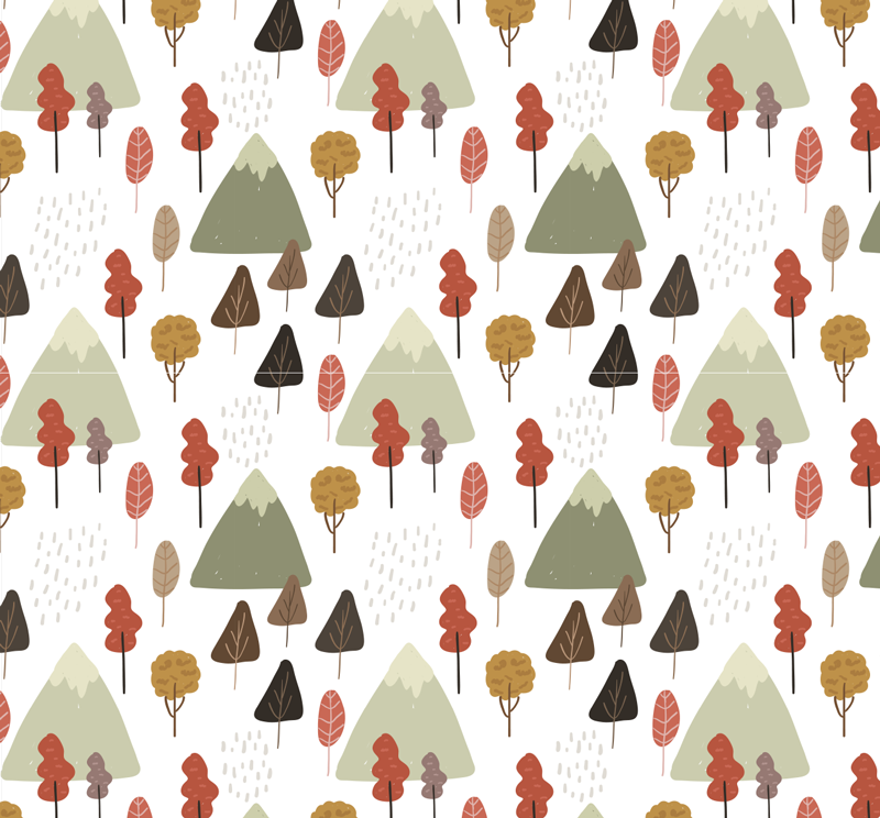 动物贴画 奇特的树木图案 - TenStickers