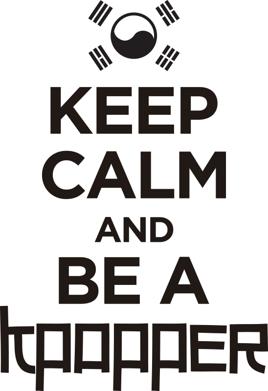 Keep calm and be a kpopper music decal - TenStickers