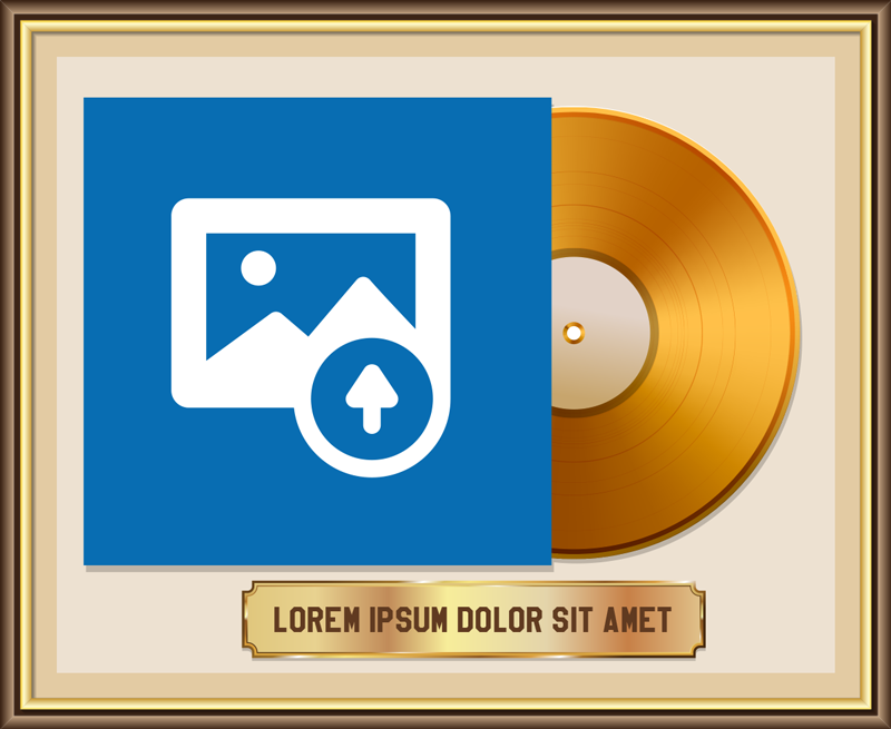 Vinilo decorativo de música foto personalizable - TenVinilo