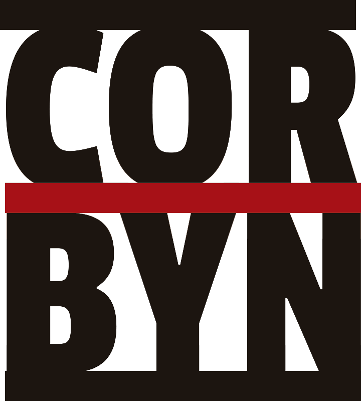 Corbyn Labour political wall sticker - TenStickers