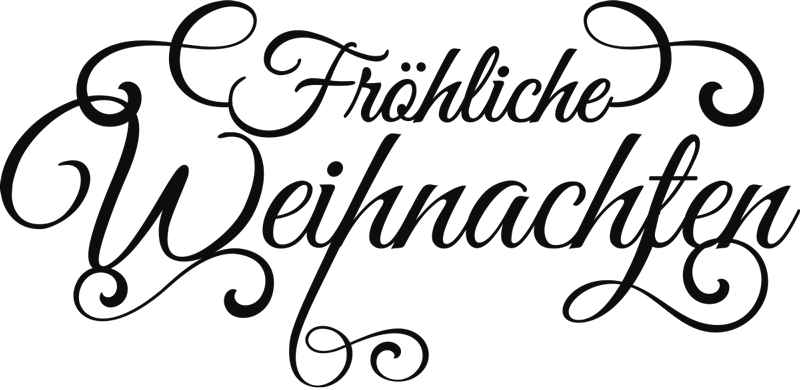 Weihnachtsaufkleber Schnörgeltext - TenStickers